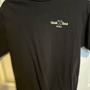Mens Black Dark Seas Tshirt Medium